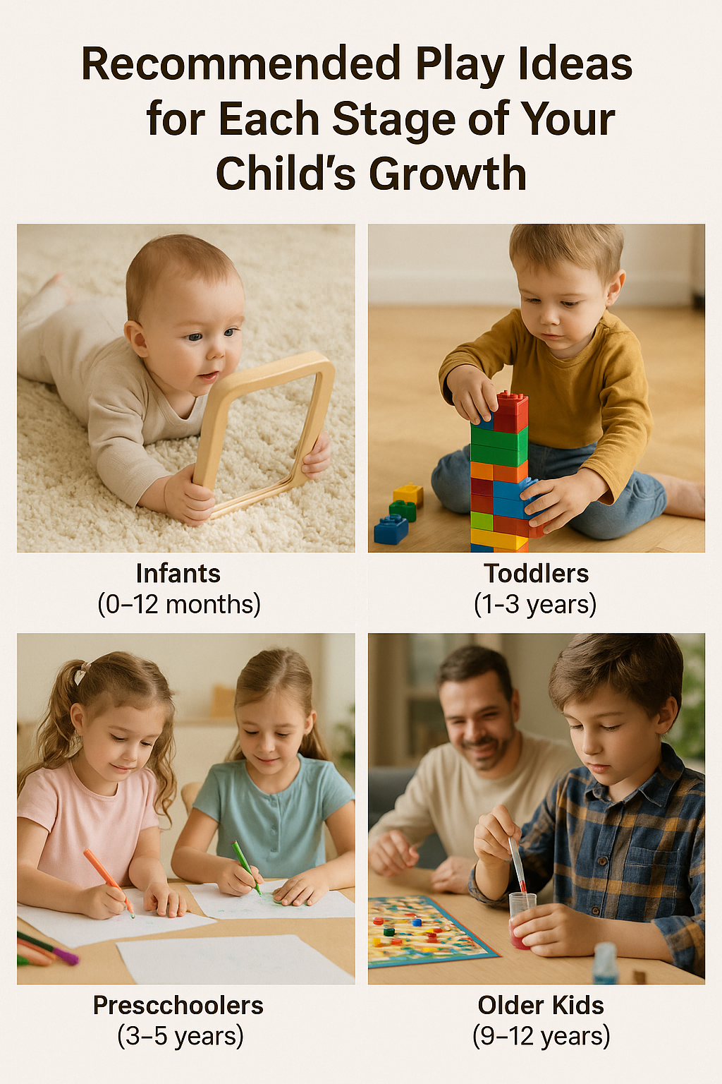 “Recommended Play Ideas for Each Stage of Your Child’s Growth”