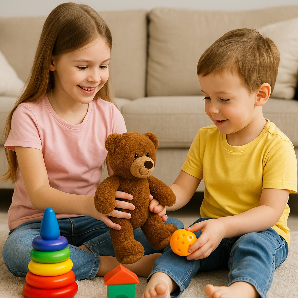 Shared Toys, Shared Hearts: The Sibling Connection