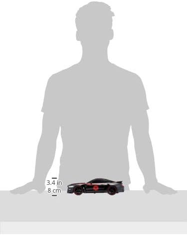 Jada Toys Marvel Spider-Man 1:16 Miles Morales 2017 Ford GT RC Remote Control Car 2.4GHz, Toys for Kids and Adults, Black