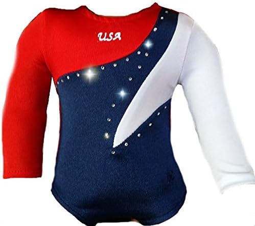 2024 American Doll Girl USA Gymnastics Doll Clothes Set with Leotard, Mat, Olympic Medal and Hair Accessory. 4 PCS in All! Doll Not Included