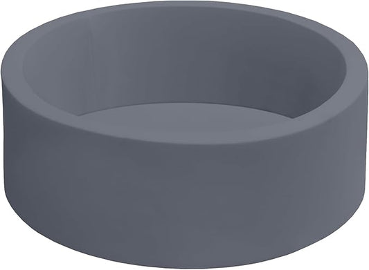 Baby Ball Pit 35.4" Soft Round Memory Foam Ball Pits NOT Included Balls Indoor Outdoor Playpen for Babies Toddlers Kids Great Gift for Girls Boys, Dark Gray