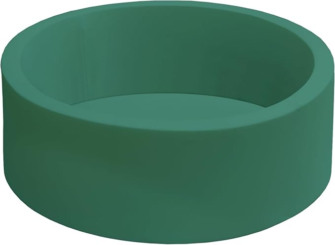 Baby Ball Pit 35.4" Soft Round Memory Foam Ball Pits NOT Included Balls Indoor Outdoor Playpen for Babies Toddlers Kids Great Gift for Girls Boys, Dark Green