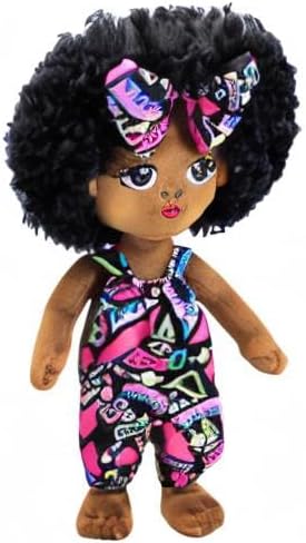 Black Baby Dolls African American Doll Black Dolls 12'', Baby Dolls for 3 Year Old Girls,Soft Doll for Girls Stuffed Plush Doll for Girl