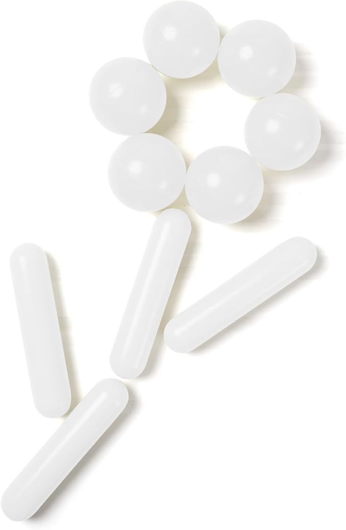 STARBOLO Ball Pit Balls for Toddlers - Pack of 120 Crush Proof Plastic Toy Balls for Toddlers Ball Pit, Play Tent, Baby Pool Water Toys, Kiddie Pool, Party Decoration, Photo Props (White)