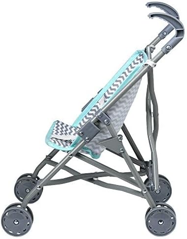 Adora Realistic and Creative Zig Zag Baby Doll Stroller with Fun Design, Adjustable Sun Cover; Doll Accessory Storage and Removable Stroller Seat That fits Dolls up to 18-inches - Small