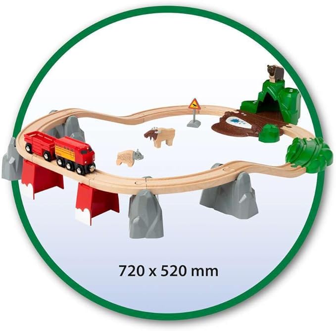 BRIO World 33988 Nordic Animal Set | Premium Wooden Toy Train Set for Kids | Interactive Fun | Compatible with Other BRIO Sets | FSC Certified, Sustainable Toy
