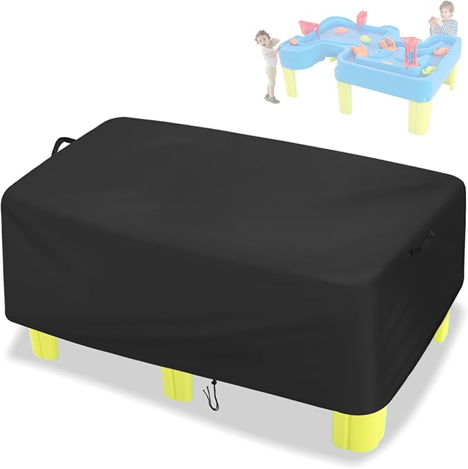 Water Table Cover for Simplay3,Waterproof Big River and Roads Water Play Tables Cover for Ages 4-8,Outdoor Large Water Table Covers for Activity Play Table-46X30X16in