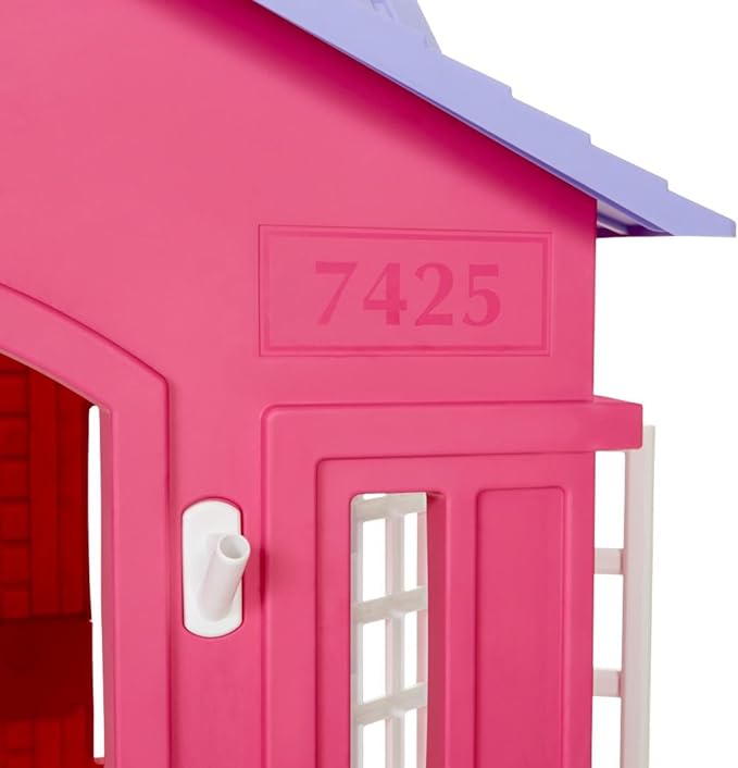 Little Tikes Cape Cottage Pretend Princess Playhousefor Kids, Indoor Outdoor, with Working Doors and Windows, for Toddlers Ages 2+ Years,Pink,Large