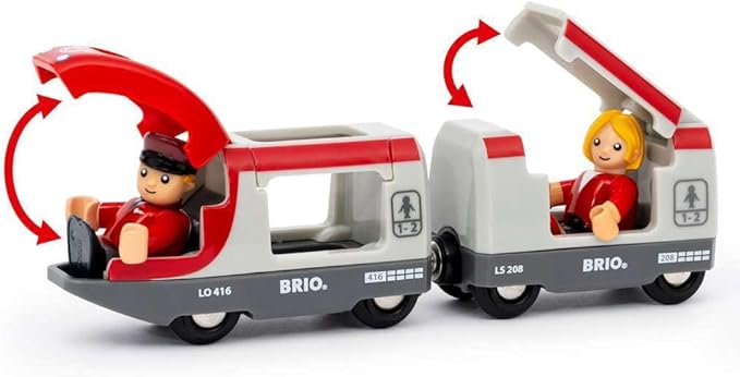 BRIO World – 36079 Starter Travel Train Set | 22-Piece Wooden Toy Train Set for Kids Aged 3 Years Up