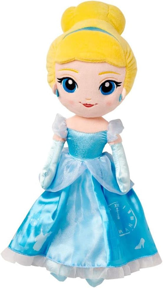 Disney Store Official Princess Plush Doll (Cinderella from Sleeping Beauty) Medium 14 Inches, Princess Dolls with Embroidered Features, Plush Toys, Princess Toys for Girls
