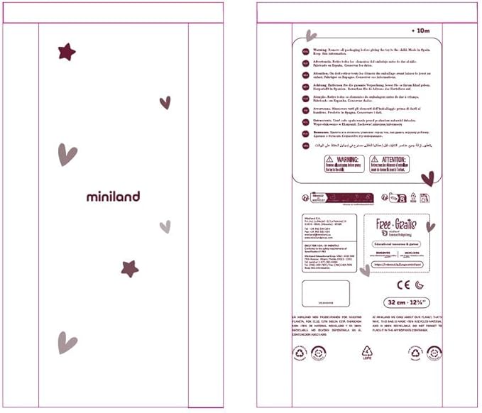 Miniland Doll 12 5/8'' Caucasian Boy Baby Doll with Down Syndrome (Polybag) -Made in Spain, Inclusive Anatomically Correct with Diverse Features, Handmade Baby Doll