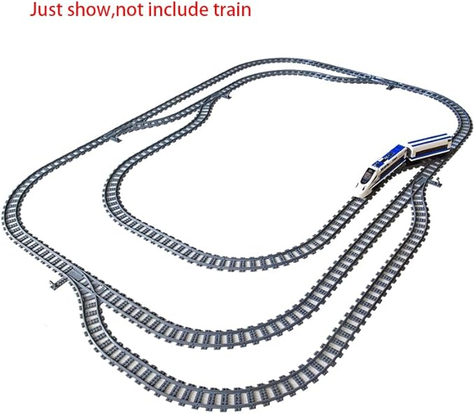 Building Blocks Train Track System - Urban Railway Accessories for Major Brands