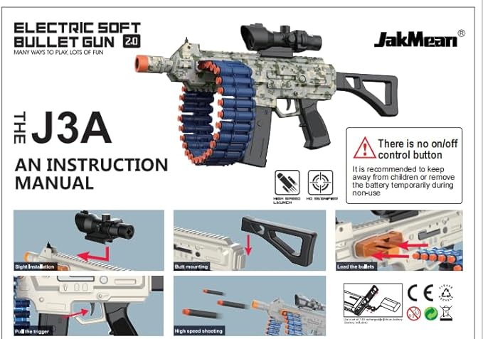 Electric Automatic Toy, Toy with 30 Dart Clips and 100 Foam Darts, Outdoor Shooting Games Toys for 6-12 Year Old Boys & Girls Adults, Presents for Birthday Xmas,Yellow