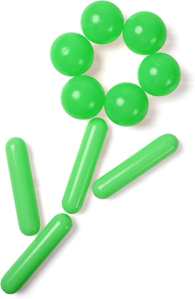 STARBOLO Ball Pit Balls for Kids- 120pcs Crush Proof Plastic Toy Balls for Toddler Ball Pit, Ball Pit Play Tent, Baby Pool Water Toys, Party Decoration, 5.12inches and 2.2 inches