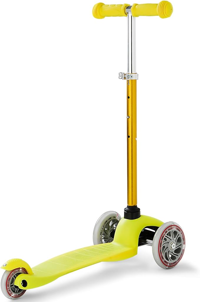 Kids 3-Wheel LED Kick Scooter - Adjustable Height, Lean-to-Steer for Boys & Girls Ages 3-8