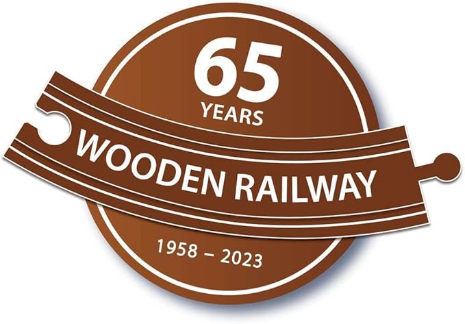 BRIO Classic 65th Anniversary Wooden Train Set - 32-Piece FSC-Certified Wood Train Set - Includes Wooden Trains, Wagons, Bridge & Tracks - Compatible Classic - Kids Ages 2 & Up