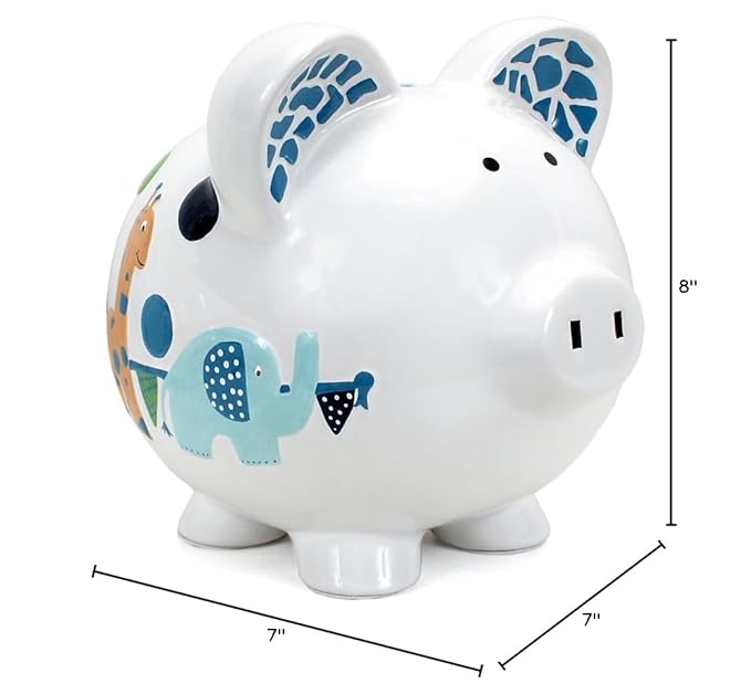 Child to Cherish Ceramic Piggy Bank for Boys, Circus