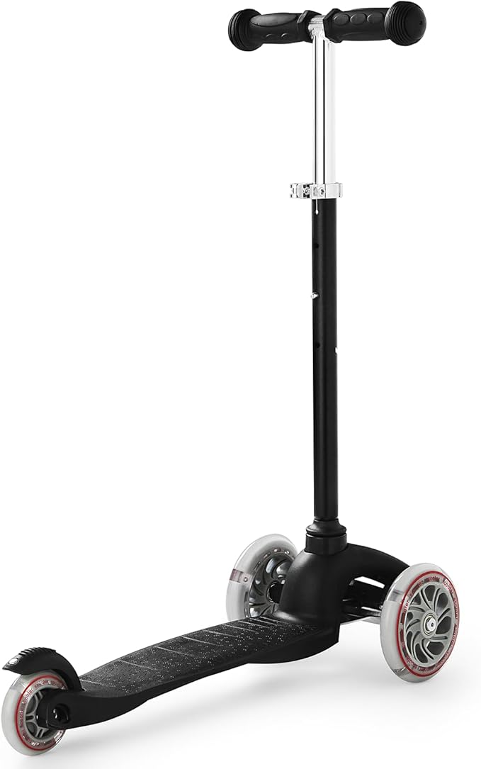 Kids 3-Wheel LED Kick Scooter - Adjustable Height, Lean-to-Steer for Boys & Girls Ages 3-8