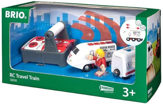 BRIO Remote Control Travel Train - Kids Toy with Light and Sound Features | Battery Operated | Compatible with Wooden Railway Tracks | Perfect for Toddlers Age 3+