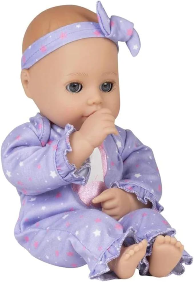 ADORA Play Time Babies 13 Inch Baby Doll, Soft Vinyl Body, Powder Scent, Includes Clothes and Accessories, Gift for Toddlers Ages 1 Year and Up - Unicorn Glitter