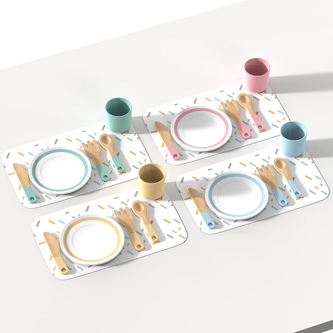 IIFONII 33PCS Kids Kitchen playset Wooden Kitchen Set for Girls and Boys, Montessori Toys for 1-6 Year Old Toy Dishes Baby Kitchen Set, Pretend Wooden Play Kitchen Accessories Toys for Toddlers