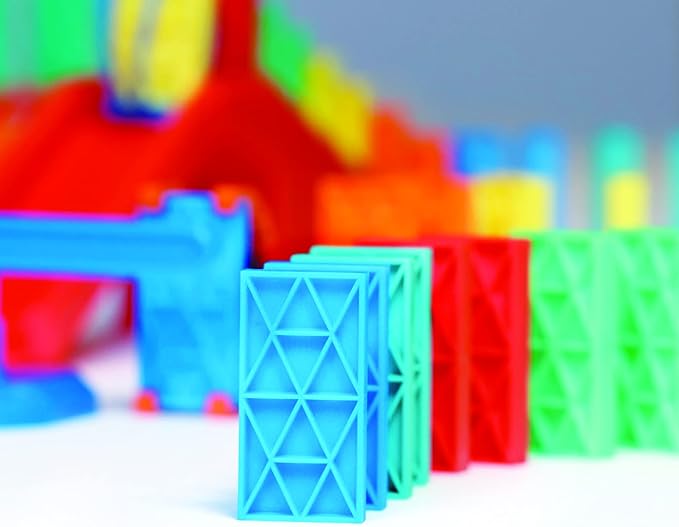 Bulk Dominoes Kinetic Domino Kit | Dominoes Set, STEM STEAM Small Toys, Family Games for Kids, Kids Toys and Games, Building, Toppling, Chain Reaction Sets (225pc)