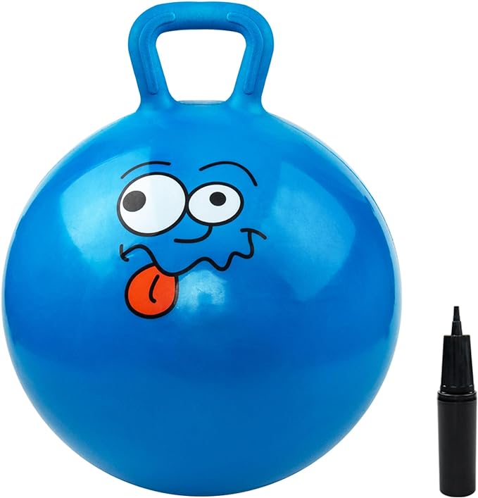 EVERICH TOY Hopper Ball, Bouncing Ball with Handle, 22 Inches Jumping Hoppity Hop Toys, Sit and Bounce on Toys for Boys and Girls Gifts