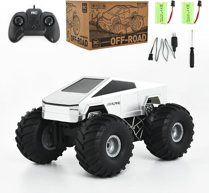 Remote Control Car, 1:16 RC Car, 30+ KPH High-Speed 4WD RC Truck, 2.4 GHz Remote Control Car, All-Terrain Electric Vehicle, Toy for Kids, CTRC003