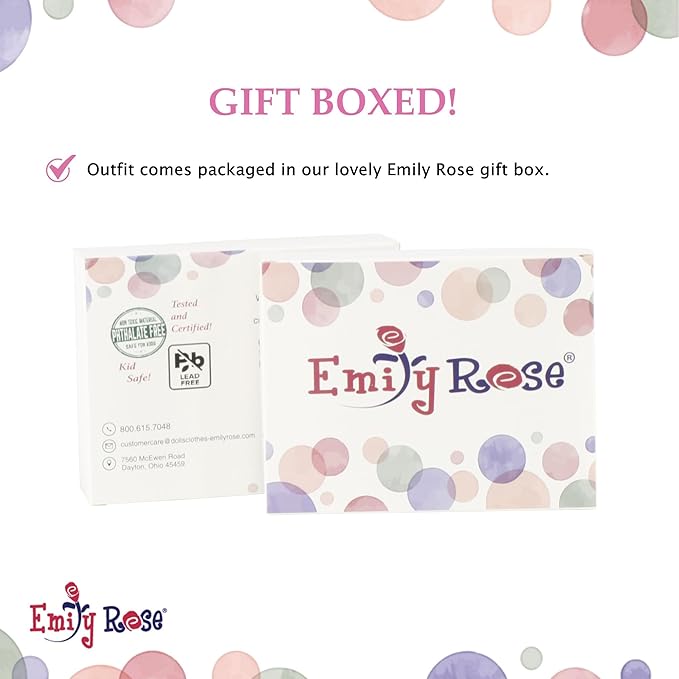 Emily Rose 18-Inch Doll Clothes 6-Piece USA Competition Bathing Suit Swimsuit and Accessories, Including Medal & Goggles | Gift Boxed! | Compatible with 18" American Girl Dolls | Doll Not Included