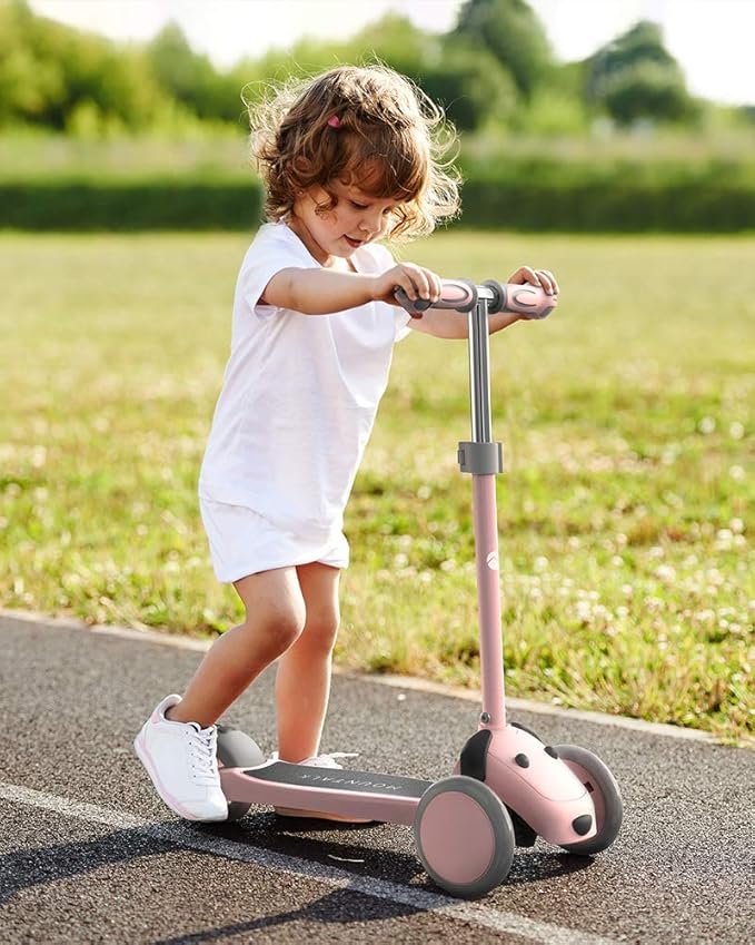 MOUNTALK Kids Scooter for Ages 1-12 Years, 3 Wheels Toddler Scooter for Children Age 1-3/3-5/5-8/8-12 Boys and Girls with Adjustable Heights and LED Wheels