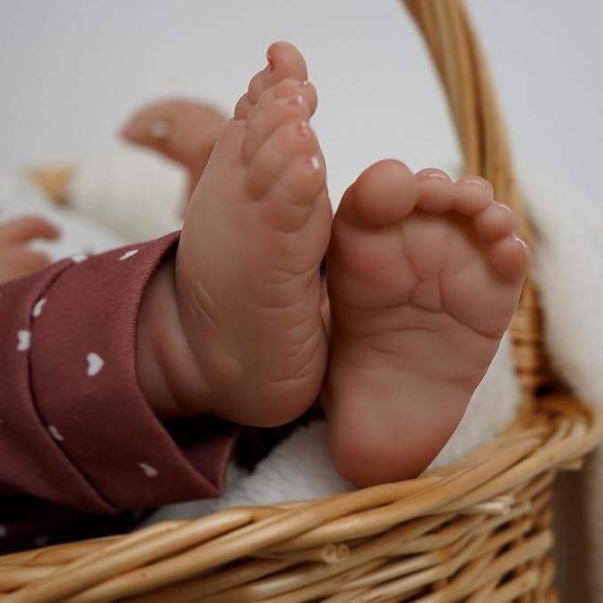 Lifelike Reborn Baby Dolls,17" Realistic and Cute Reborn Baby Boy Jack,Newborn Baby Dolls Full Body Vinyl with Toy Accessories for Kids Age 3 +