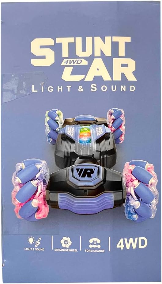 Remote Control Car for Boys: - RC Car Toys Rechargeable Transformers RC Drift Truck with Music Light Gesture Sensing Stunt Truck 360° Rotation Hand Controlled Toy Christmas Birthday Gifts for Kids