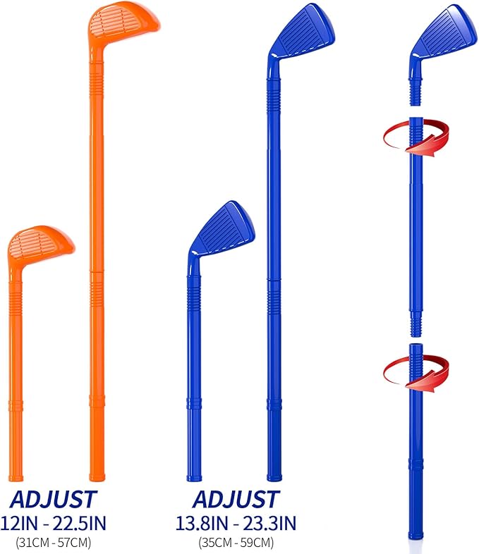 Bennol Upgraded Kids Toddler Golf Set, Indoor Outdoor Outside Toys Gifts for 3 4 5 Years Old Boys, 3 4 5 6 7 Years Old Boys Toys Birthday Gifts Ideas, Outdoor Golf Set Game for Kids Boys