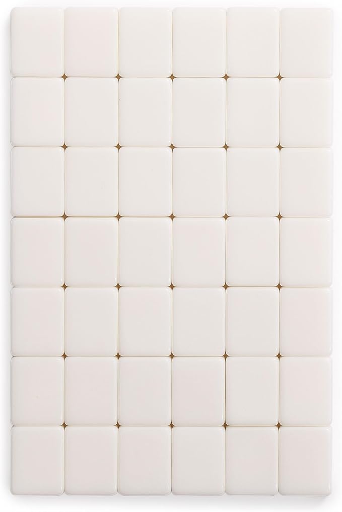 Yellow Mountain Imports "Mah-Jinn, a New Kind of Mahjong for Young Players - Complete Set with 152 Melamine Tiles, 4 Wooden Racks, and Dice