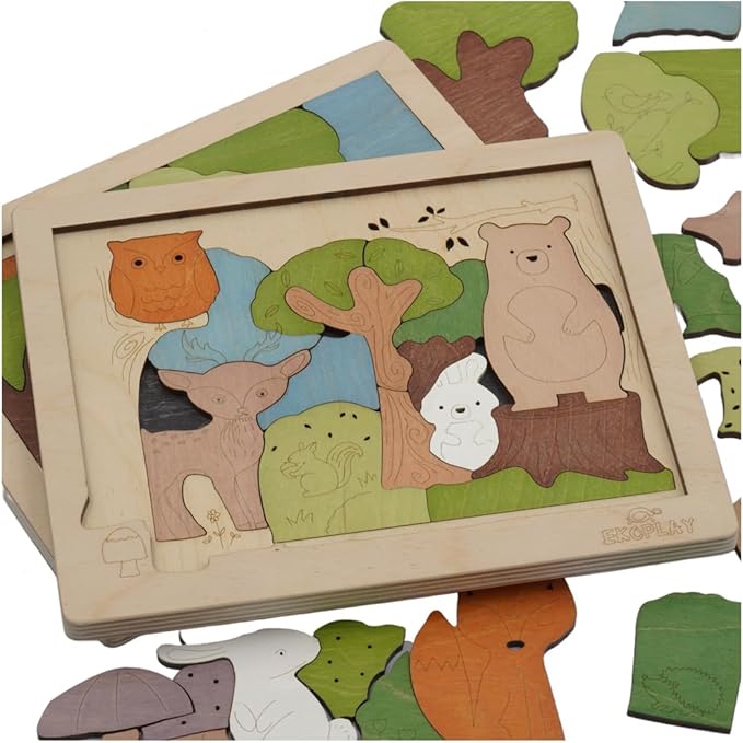 Woodlands Puzzle for Kids | 33 Piece Jigsaw Puzzle for Pre-School Kids | Learning and Educational Toy Gift for Boys & Girls 3 Years and Above