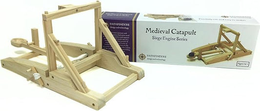 PATHFINDERS STEM Kit – Medieval Catapult kit| Trebuchet Science Kits for Kids Age 8-10 10-14 | stem Kits for Kids Age 12-14 Physics Toys | Kids Engineering kit | Learning Resource
