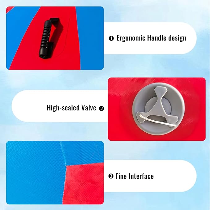 8.2FT Inflatable Dome Rocker Bouncer, Giant Roll and Play Seesaw Rocker with 8 Handles, Max Weight 660Lbs, Blow Up Outdoor Toys with Electric Pump, Inflatable Bouncer Holds Up to 4 Person