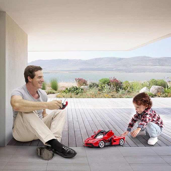 RASTAR RC Car | 1/14 Scale Ferrari LaFerrari Radio Remote Control R/C Toy Car Model Vehicle for Boys Kids, Red