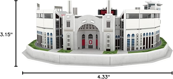 Pro Lion 3D Jigsaw Puzzle of Ohio Stadium Construction Building Kits - 77 Pieces | Ohio State Buckeyes Football Gifts for Boys, Adults, Men & Kids Aged 7+ | Puzzles Games Kit for Creative Fans