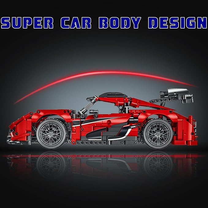 WISEPLAY Model Car Building Kits - Collectible Car Models Kits to Build - Technic Set 1:14 Scale 1505 Pieces - Great Birthday Gift for Adults, Teenagers and Kids