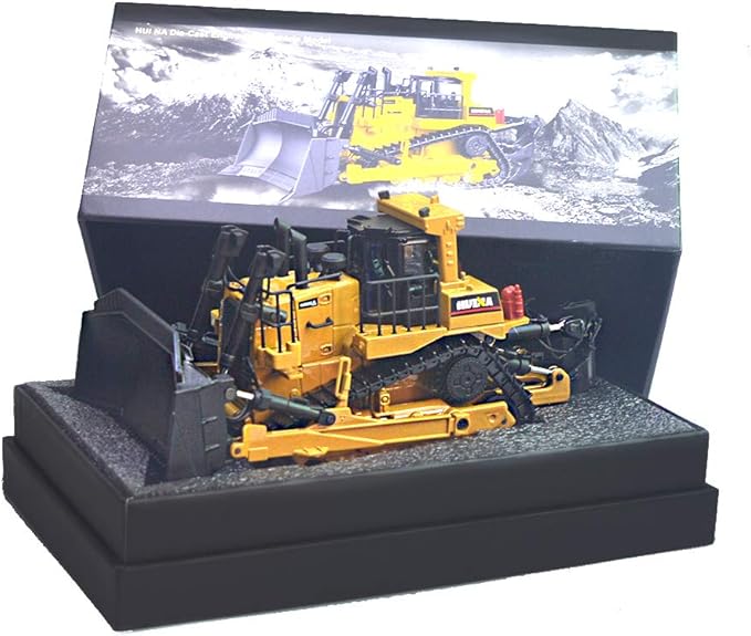 Ailejia 1/50 Scale Diecast Truck Alloy Models Bulldozer Vehicle Construction Vehicle Model Engineering Car Toy boy Gift (Bulldozer)