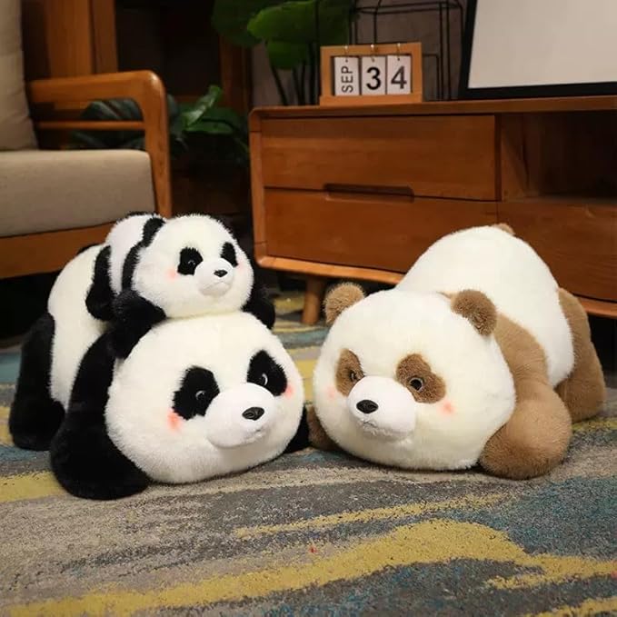 Panda Stuffed Animal, Soft Plush Toys, Cute Doll Gift for Kids Boy Girl Birthday Christmas, Flushies for Animal Panda