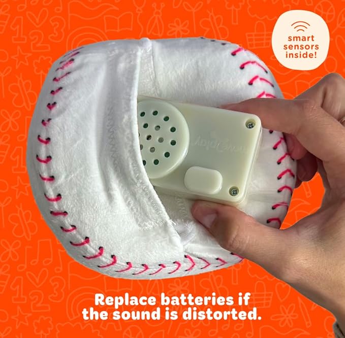 Move2Play, Hilariously Interactive Toy with Music & Sound Effects | Birthday Gift for Boy & Girl | Ball for Toddler & Baby | Indoor/Outdoor | 1, 2, 3+ Year Old