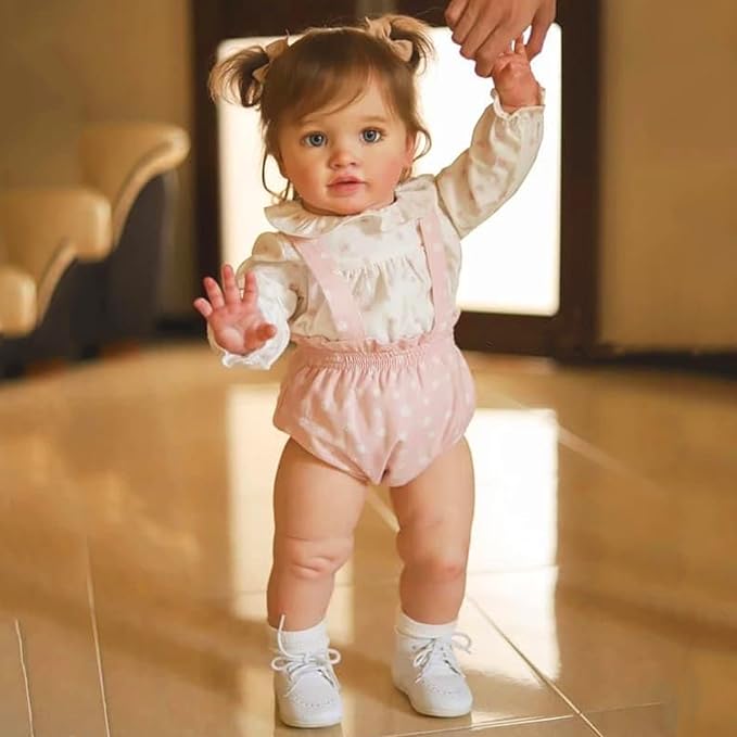 Big Size Reborn Baby Dolls Girl Vinyl 26 inch Reborn Toddler Dolls Real Looking Baby Dolls Lifelike Baby Dolls Realistic Baby Dolls Girl Toddler Reborn Doll for Boys Girls Aged 3+