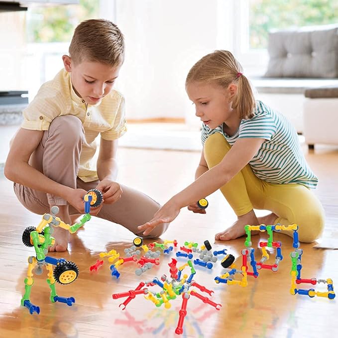 Building Blocks for Kids, STEM Toys for Boys and Girls, Fun Toy Playset for Creative Kids, Educational Activities (70 PCS)