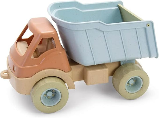 Dantoys BIO Kids’ Big Dump Truck, Green Sugarcane Bioplastic Toy, Indoor & Outdoor Play, Safe Rounded Edges, Role Play, Sensory Exploration with Sand & Water, Motor Skills, Made in Denmark, Ages 2+