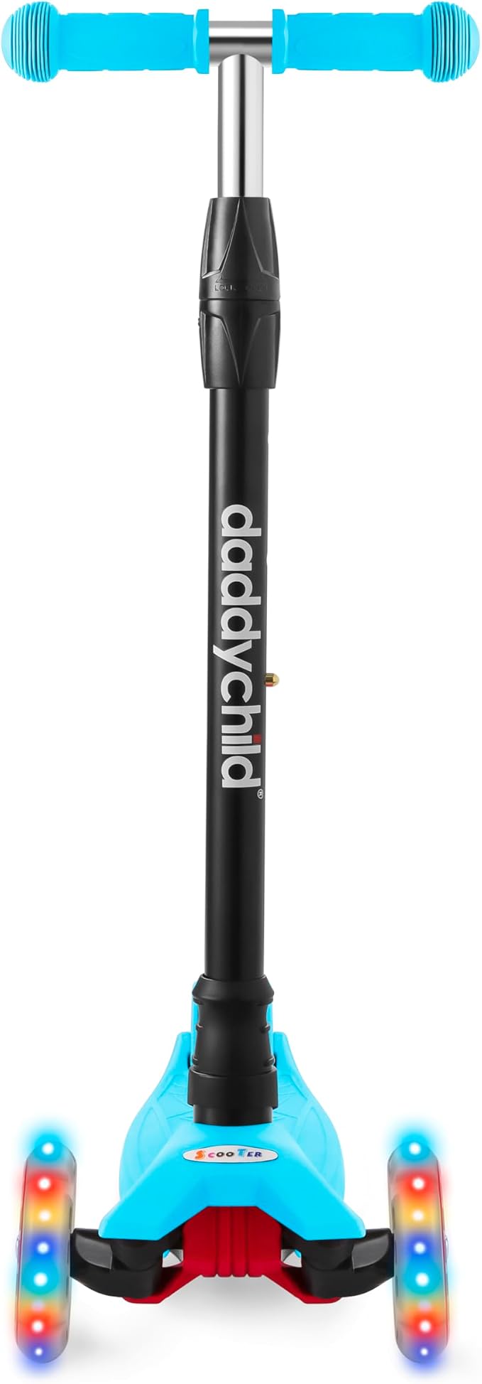 Scooters for Kids 3 Wheel Kick Scooter for Toddlers Girls & Boys, 4 Adjustable Height, Lean to Steer, Extra-Wide Deck, Light Up Wheels for Children from 3 to 14 Years Old