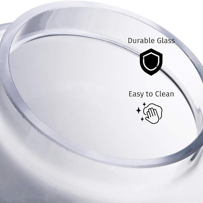 Diamond Star Clear Glass Apothecary Jars, Heart Shape Small Candy Buffet Display Elegant Storage Jar, Decorative Party Wedding Candy Organizer Canisters Xmas Gift (H: 9", D: 5"; 28 FL.OZ)