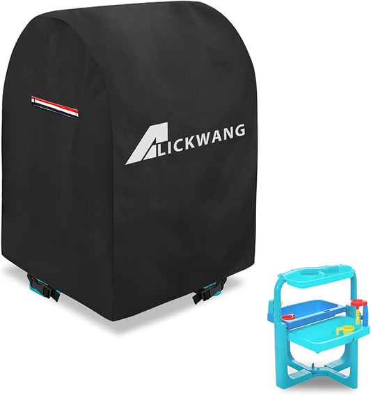 AIickwang Outdoor 600D Heavy Duty Waterproof Folding Water Play Table Cover,Compatible with Little Tikes 660429C3 Water Table Cover.27" L x 27" W x 32"H
