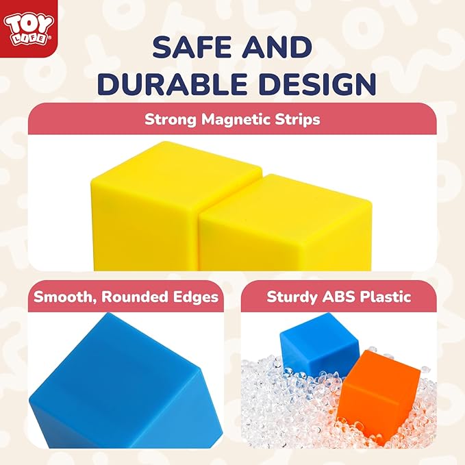 TOY Life 64 Pcs Magnetic Blocks for Toddlers Age 3-5 Magnet Blocks Magnetic Building Block for Kids Ages 4-8 Magnet Block for Kids 3-5 Preschool Creative Stem Building Toys